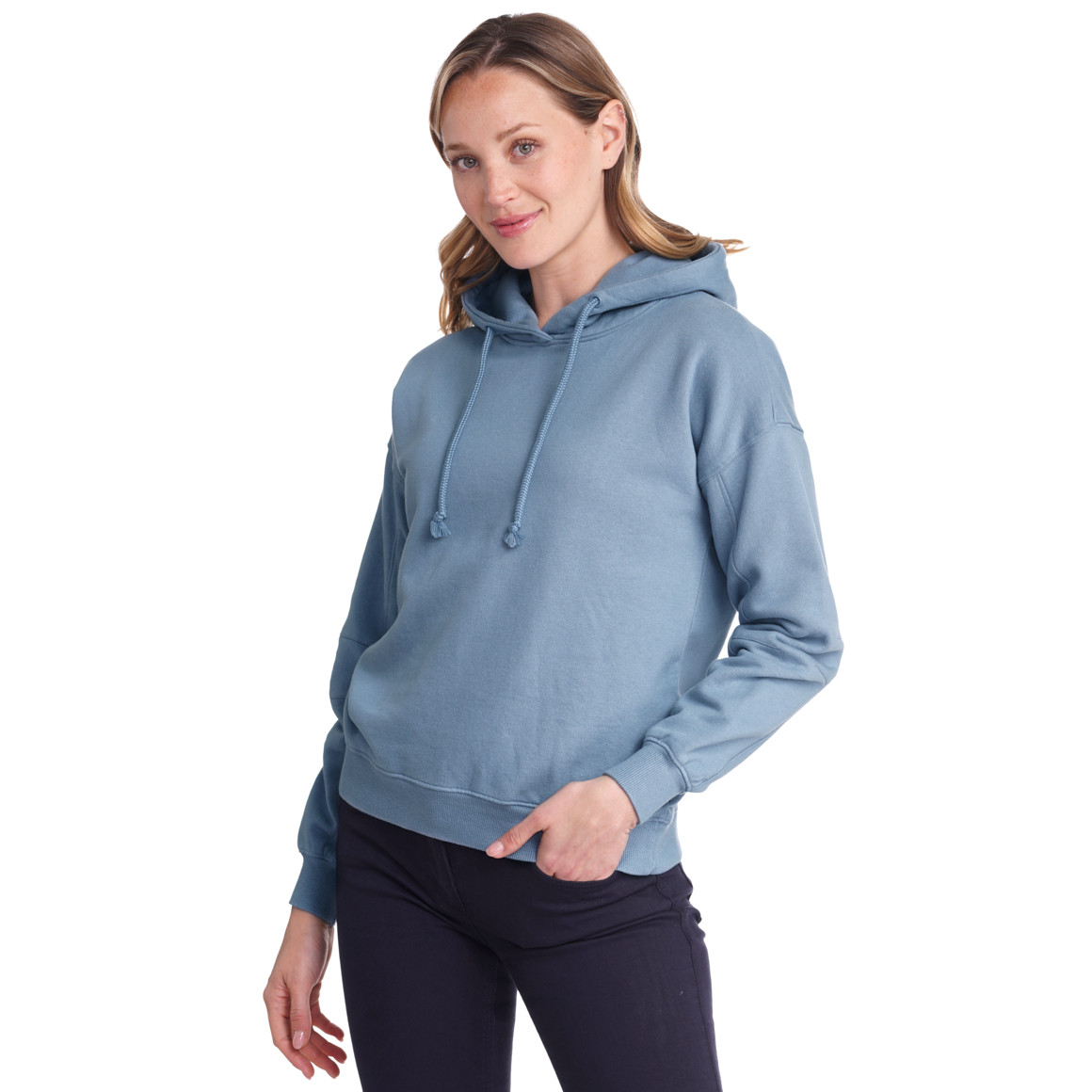 Damen Hoodie mit Print auf der Kapuze