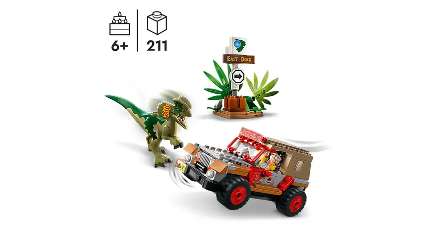 LEGO Jurassic Park 76958 Hinterhalt des Dilophosaurus