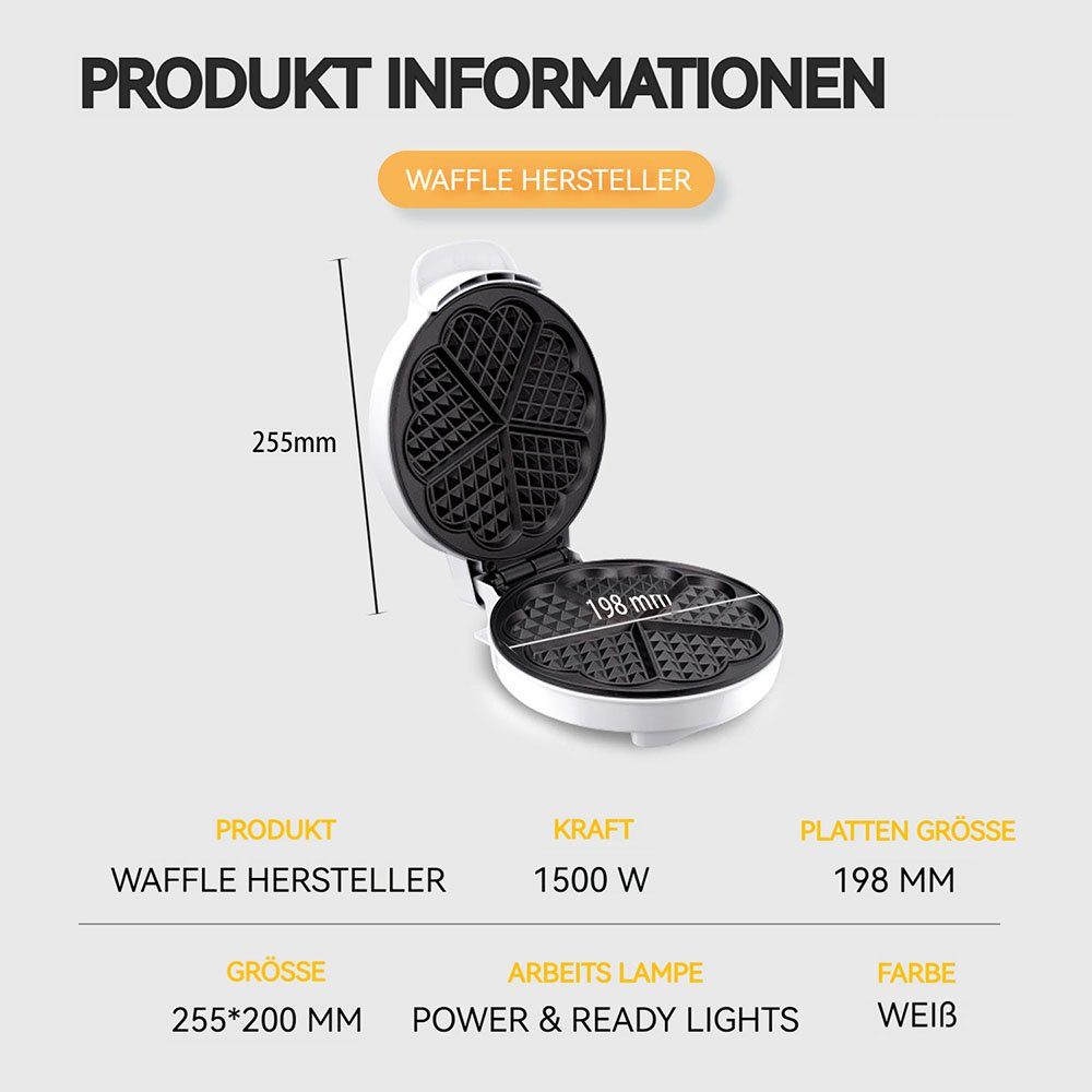 MOUTEN Sandwichmaker Keksmaschine, Eierwaffelmaschine, Sandwich-Frühstücksmaschine