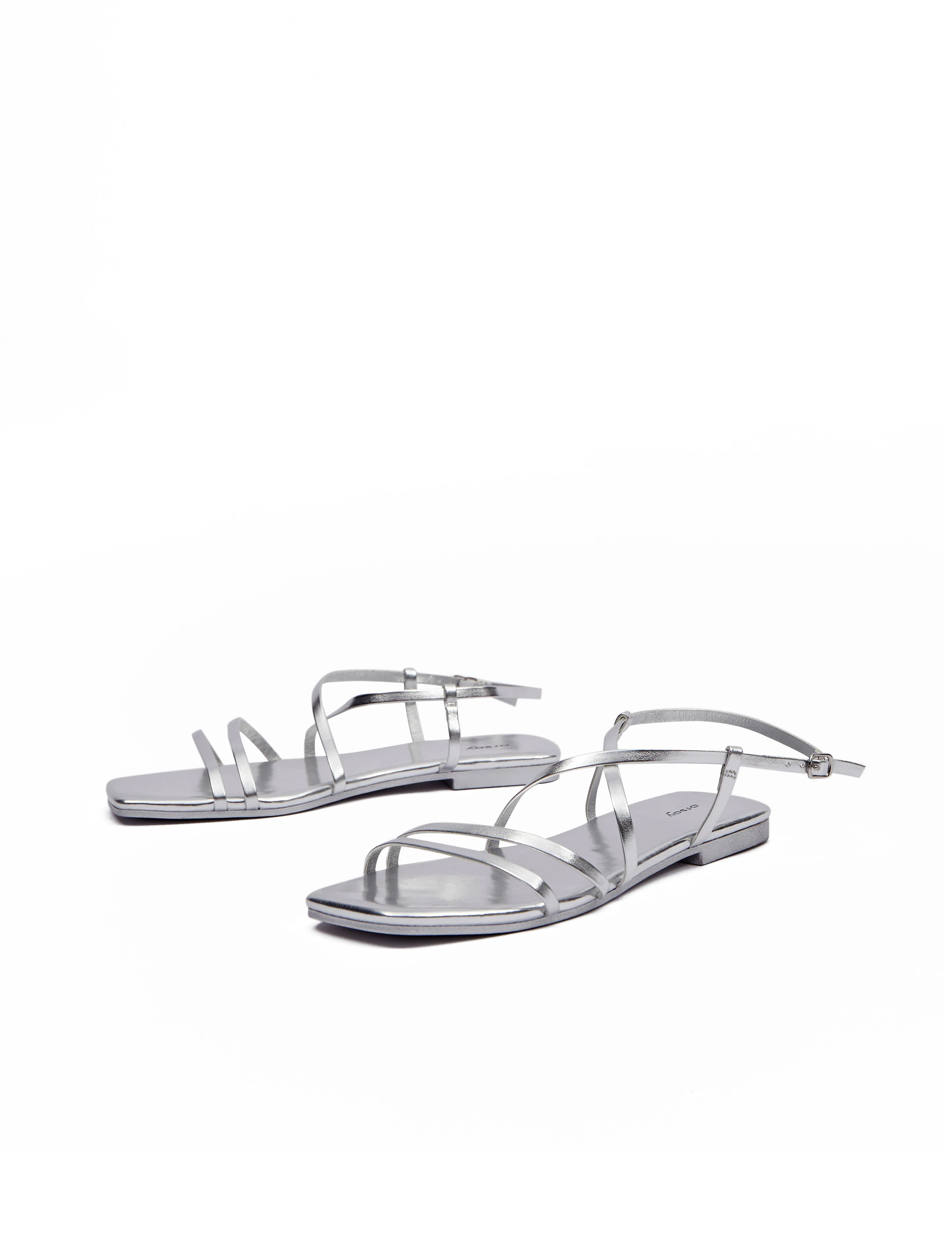 Silberne Damen Sandalen ORSAY