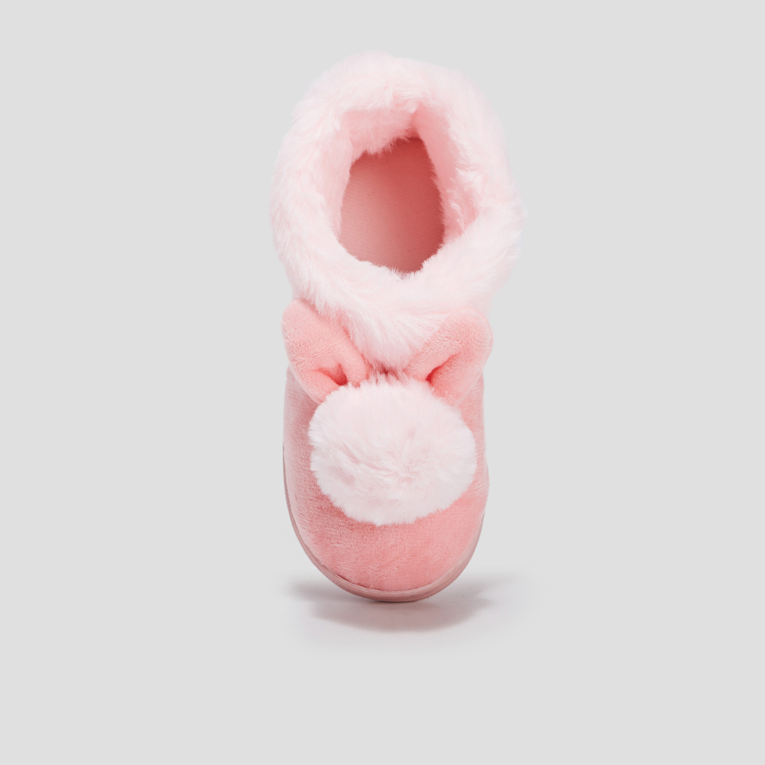 Chaussons avec pompons rose fille | La Halle