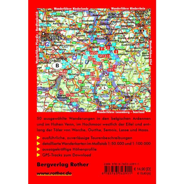 Ardennen - Hohes Venn - Wanderführer