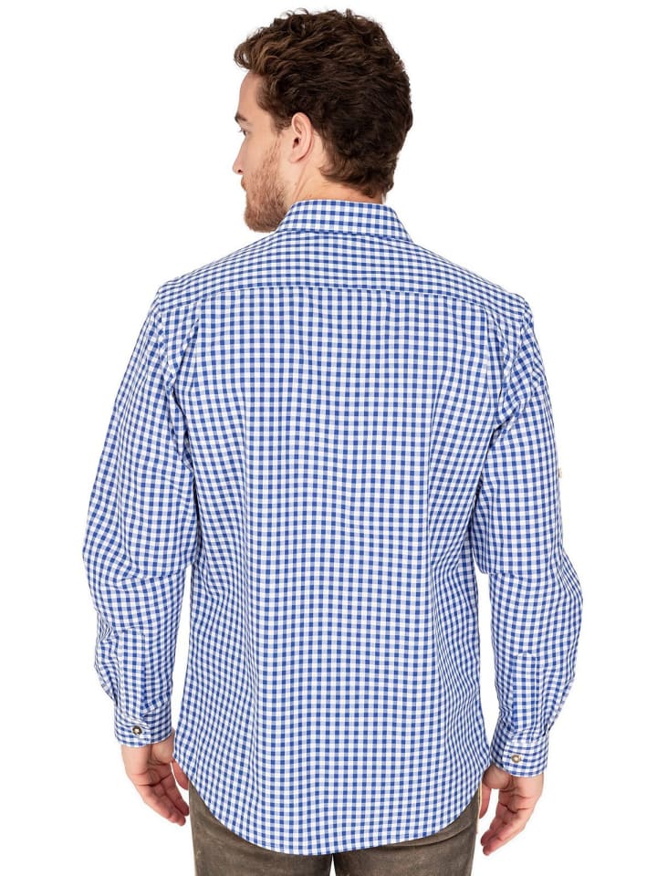 OS-Trachten Karohemd 420059-2602 in blau günstig kaufen