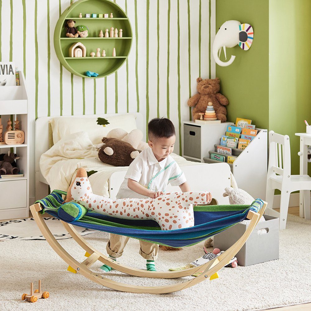 SoBuy Hängematte KMB16/KMB04, Kinderhängematte mit Sicherheitsstopper Schaukelliege