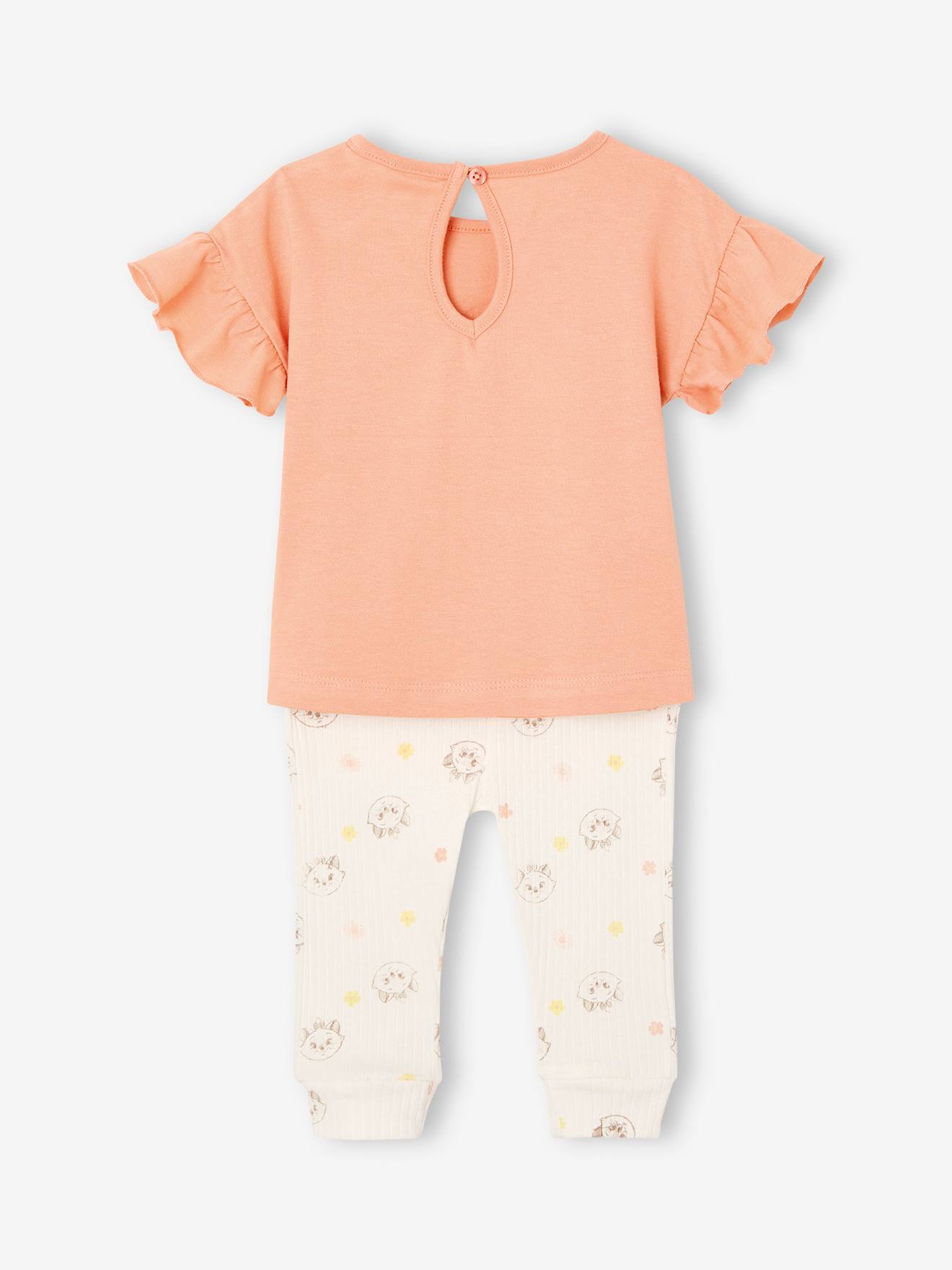 Disney Baby-Set: T-Shirt & Leggings Disney ARISTOCATS MARIE - aprikose