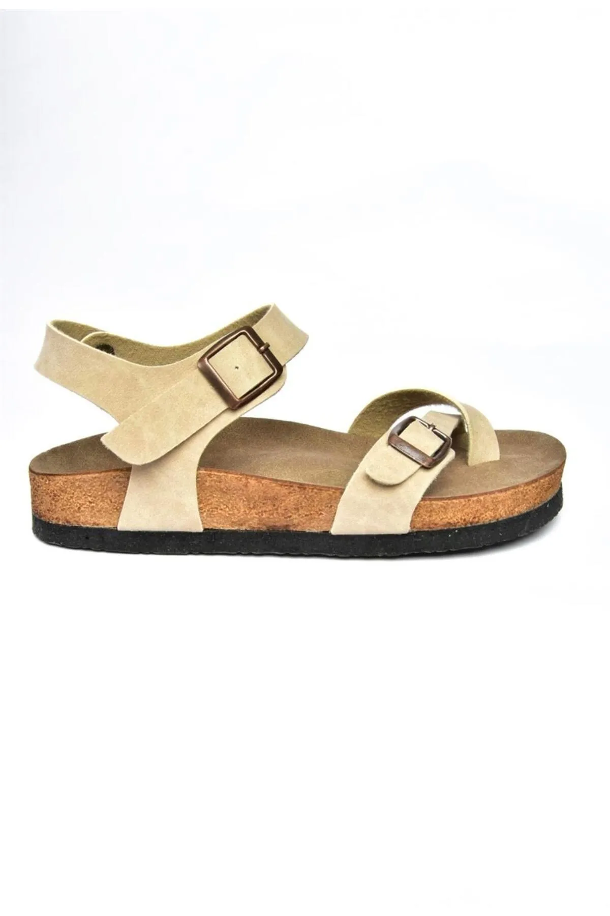 Fox Shoes  Damensandalen aus beigem Wildleder H777786002