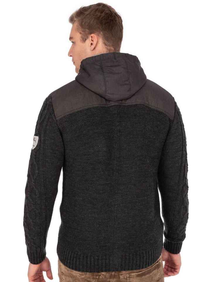 MADDOX Strickjacke BRUNECK in anthrazit günstig kaufen