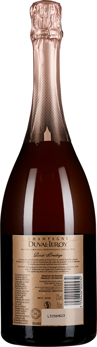 Duval-Leroy Champagne Premier Cru Brut Rosé Prestige