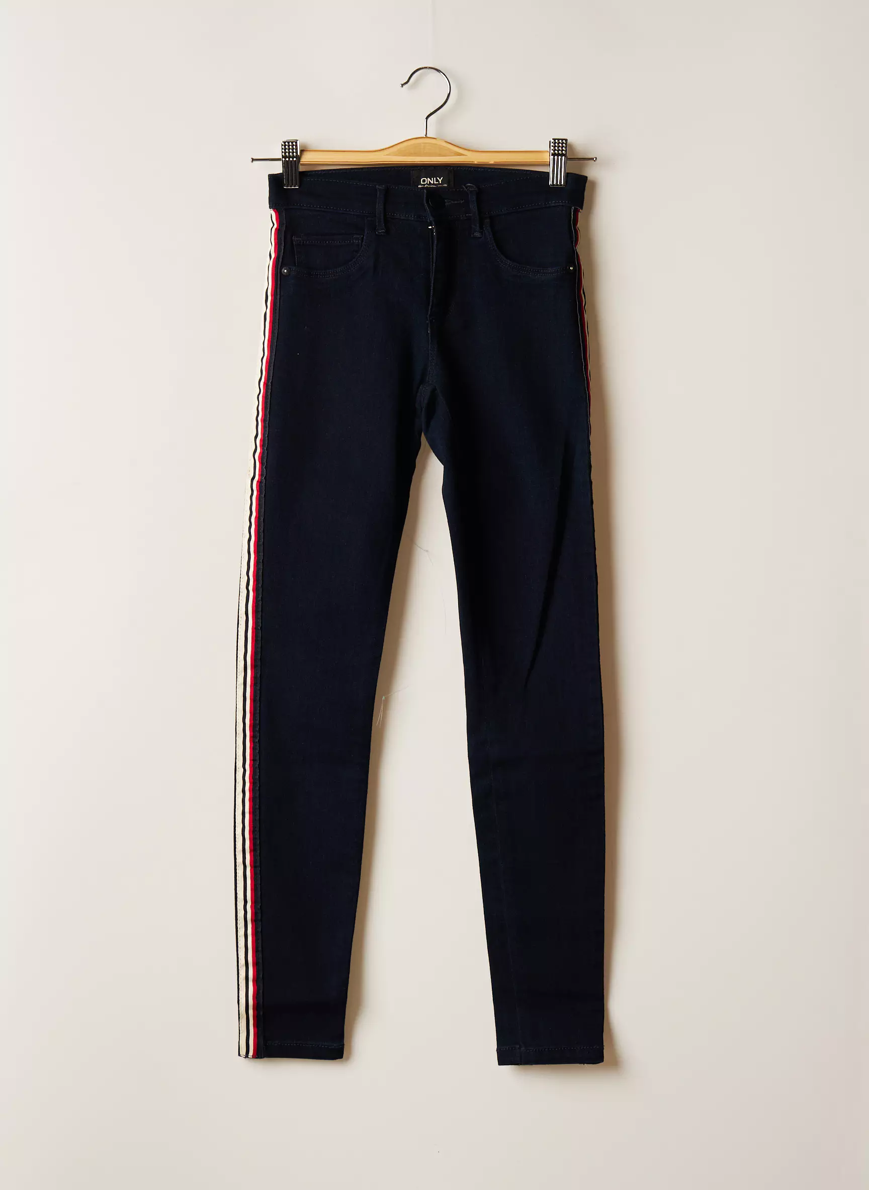 Only Pantalons Slim Femme couleur bleu