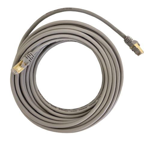 Vago-Tools CAT7 Patchkabel Netzwerkkabel grau 10m rund