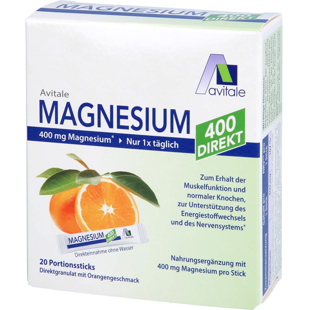 MAGNESIUM 400 direkt Orange Portionssticks