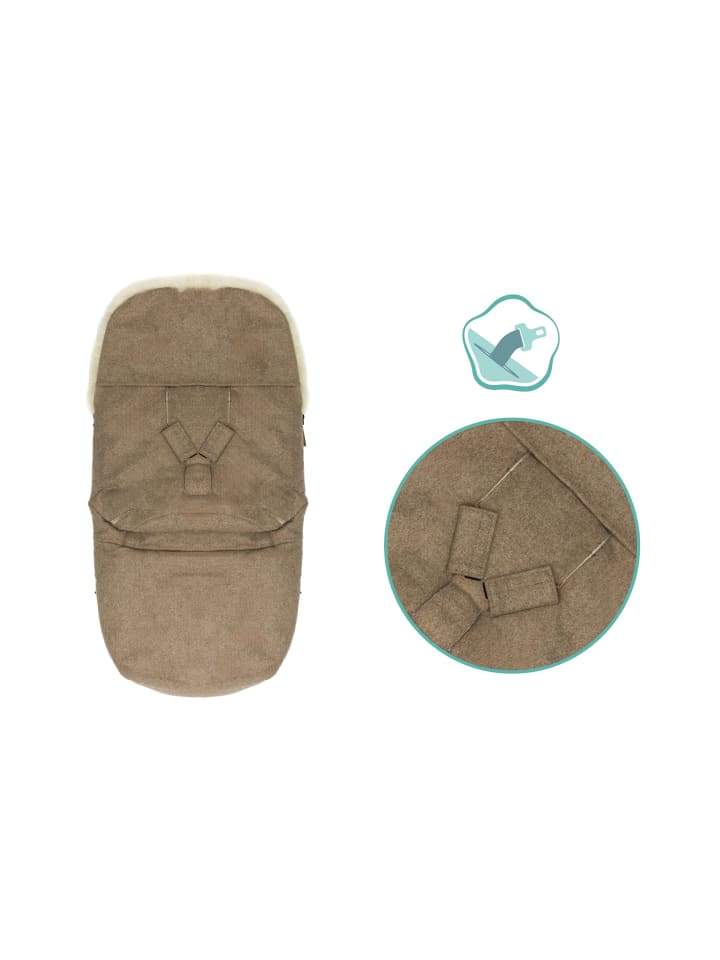 fillikid Echtfell-Winterfußsack Makalu Wool Exklusiv in Braun günstig kaufen onesize