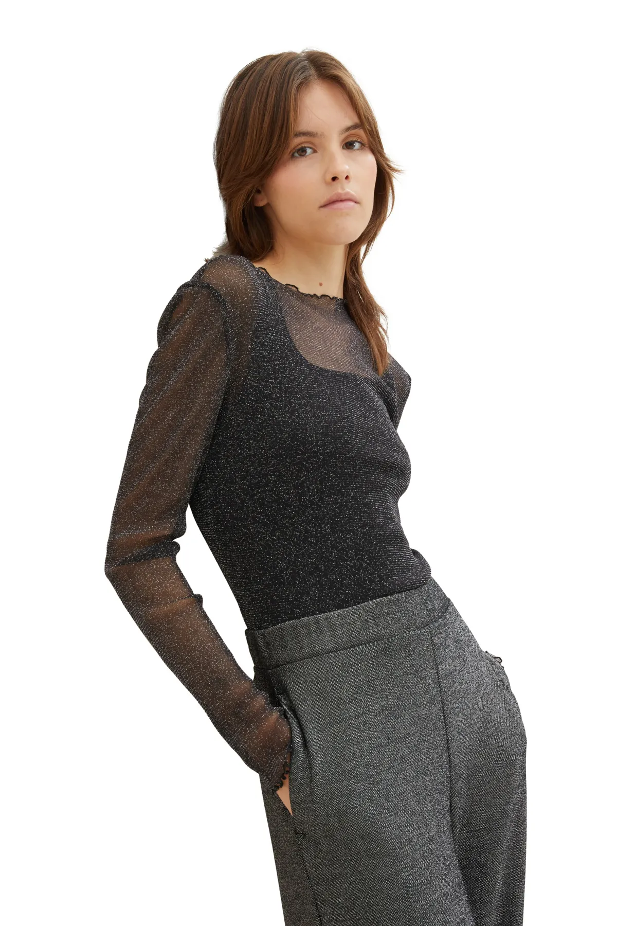 Tom Tailor Denim  Pullover - Schwarz - Regular Fit