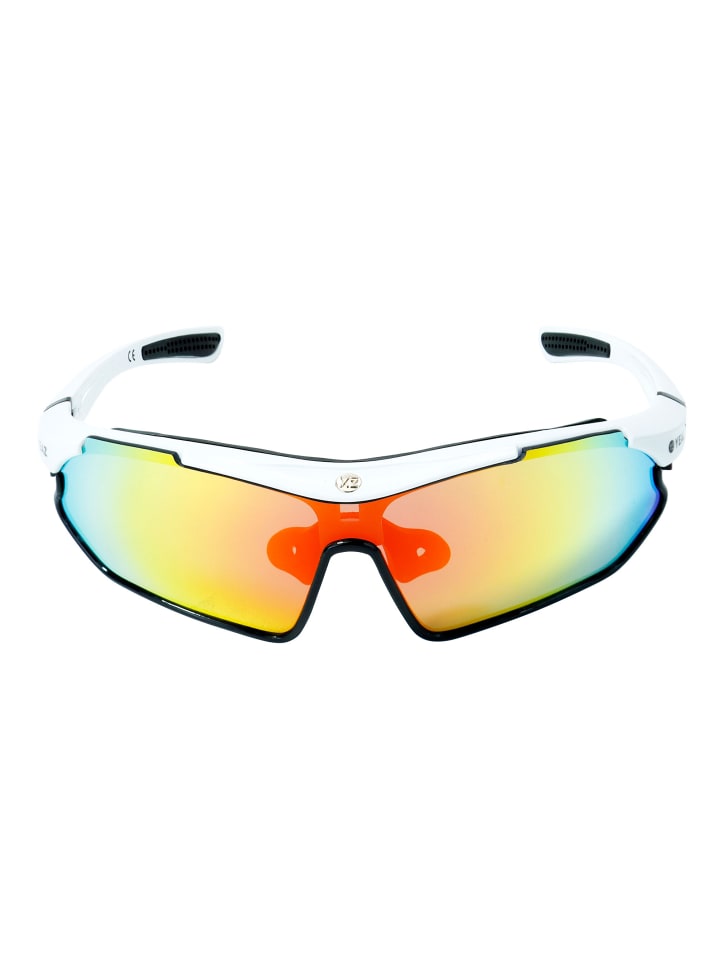 YEAZ SUNRAY Sport-Sonnenbrille weiß/schwarz/rot in weiß günstig kaufen onesize