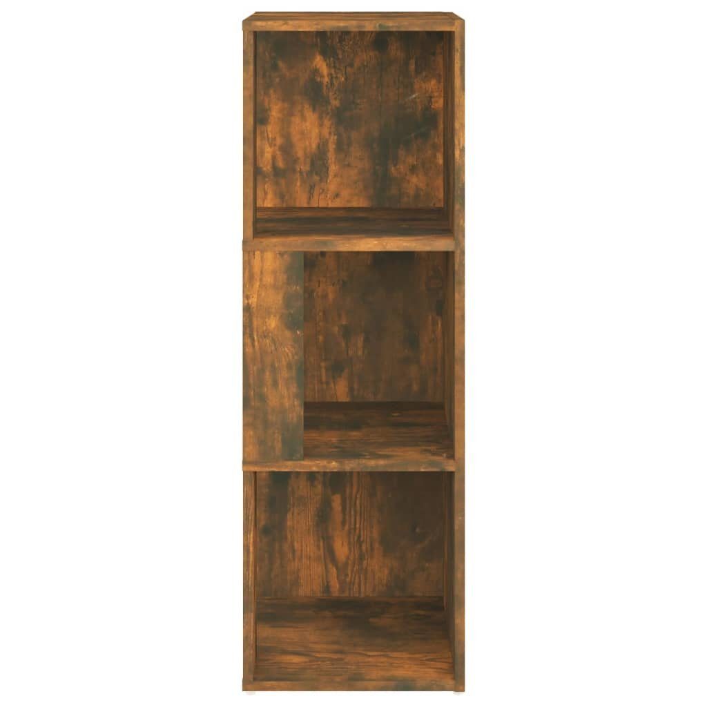 vidaXL Fächerschrank Eckregal Räuchereiche 33x33x100 cm Holzwerkstoff (1-St)