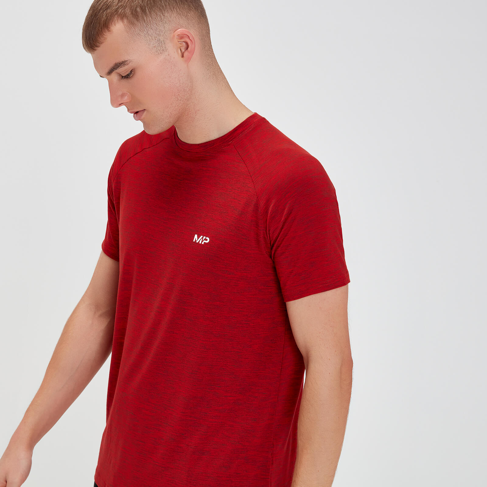 T-Shirt à Manche Courte MP Performance - Rouge & Noir