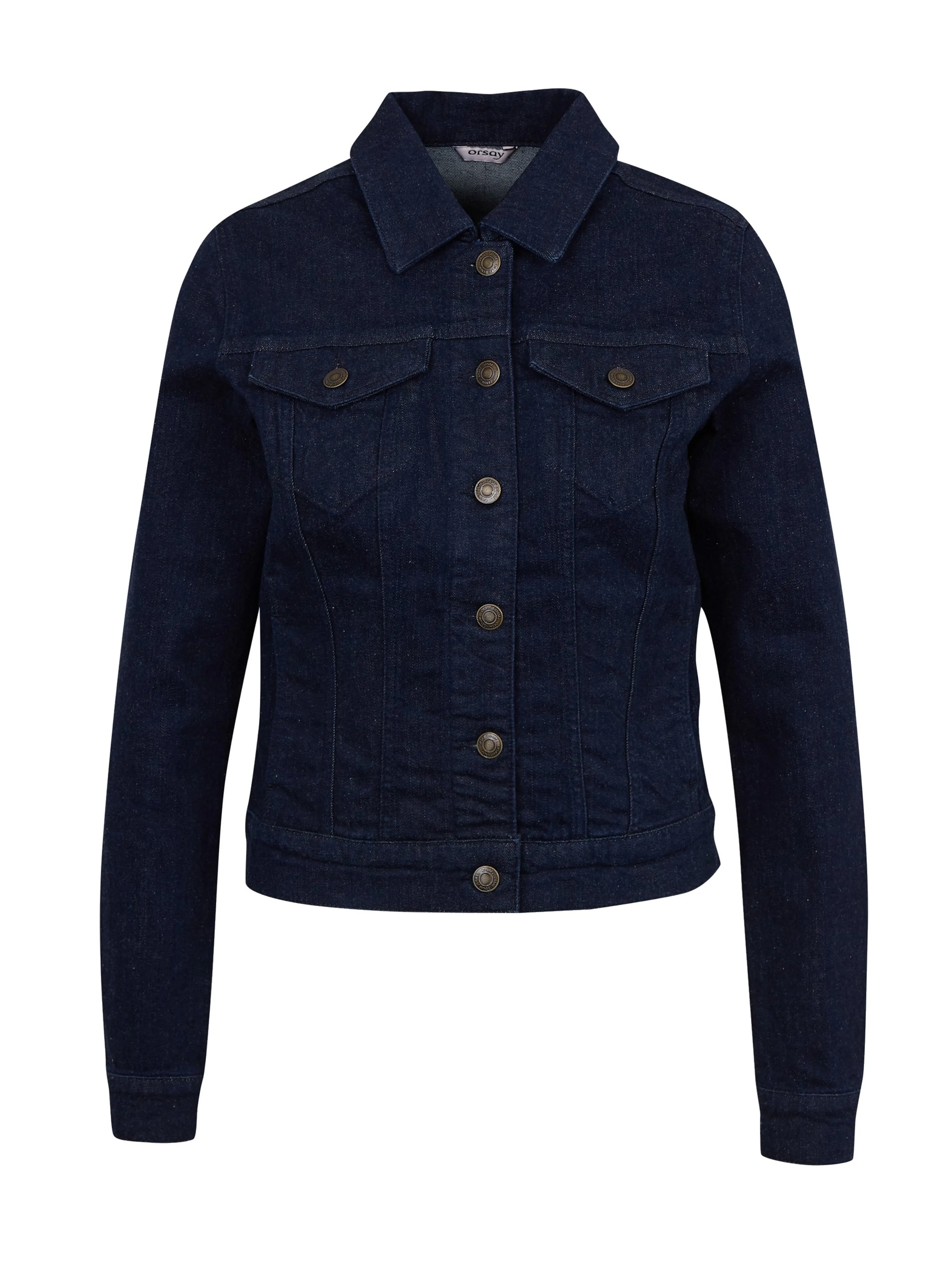Dunkelblaue Damen-Jeansjacke ORSAY
