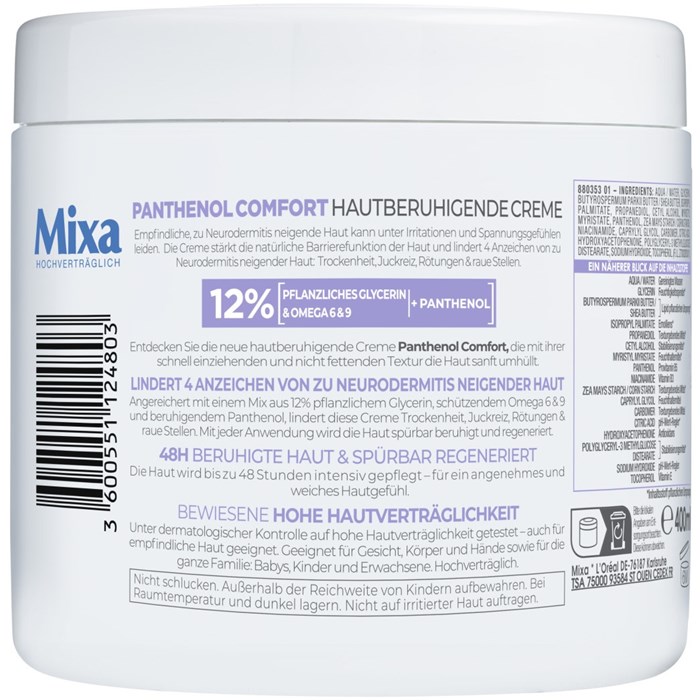 Panthenol Comfort hautberuhigende Creme