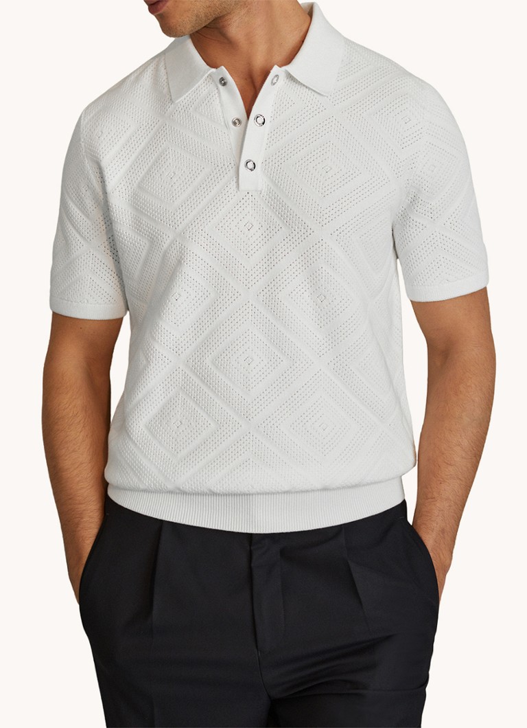 Polo Reiss Lupton de corte regular com textura