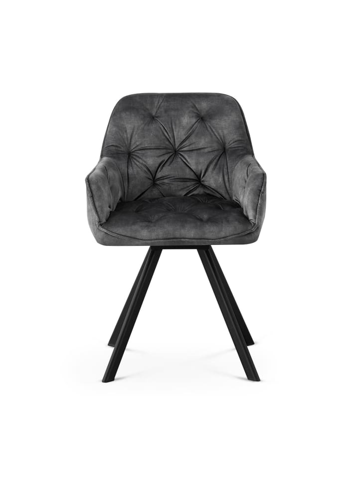 B&D Home 2er-Set: Drehstuhl DIETER in Anthrazit - (B)56 x (H)84 x (T)61 cm günstig kaufen onesize