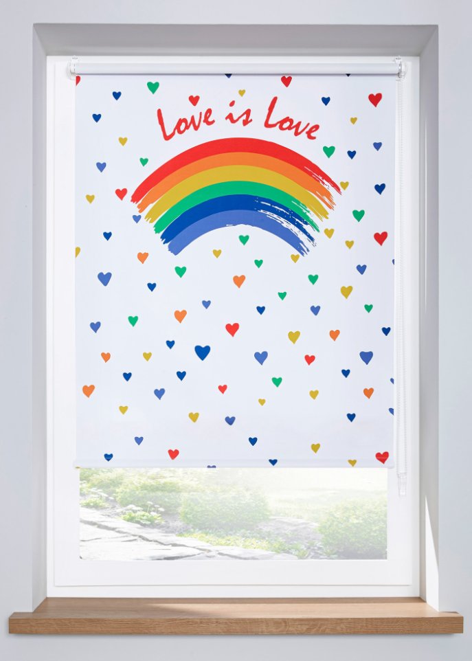 Pride Verdunkelungsrollo mit Druck Regenbogen