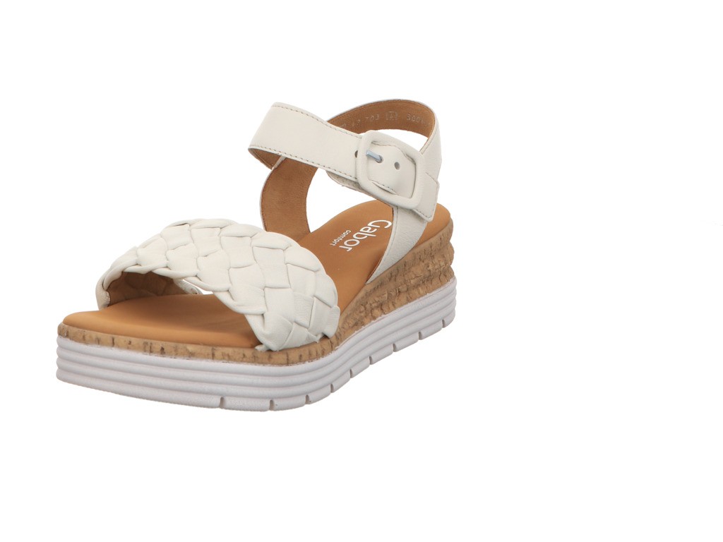 GABOR Klassische Sandalen weiss