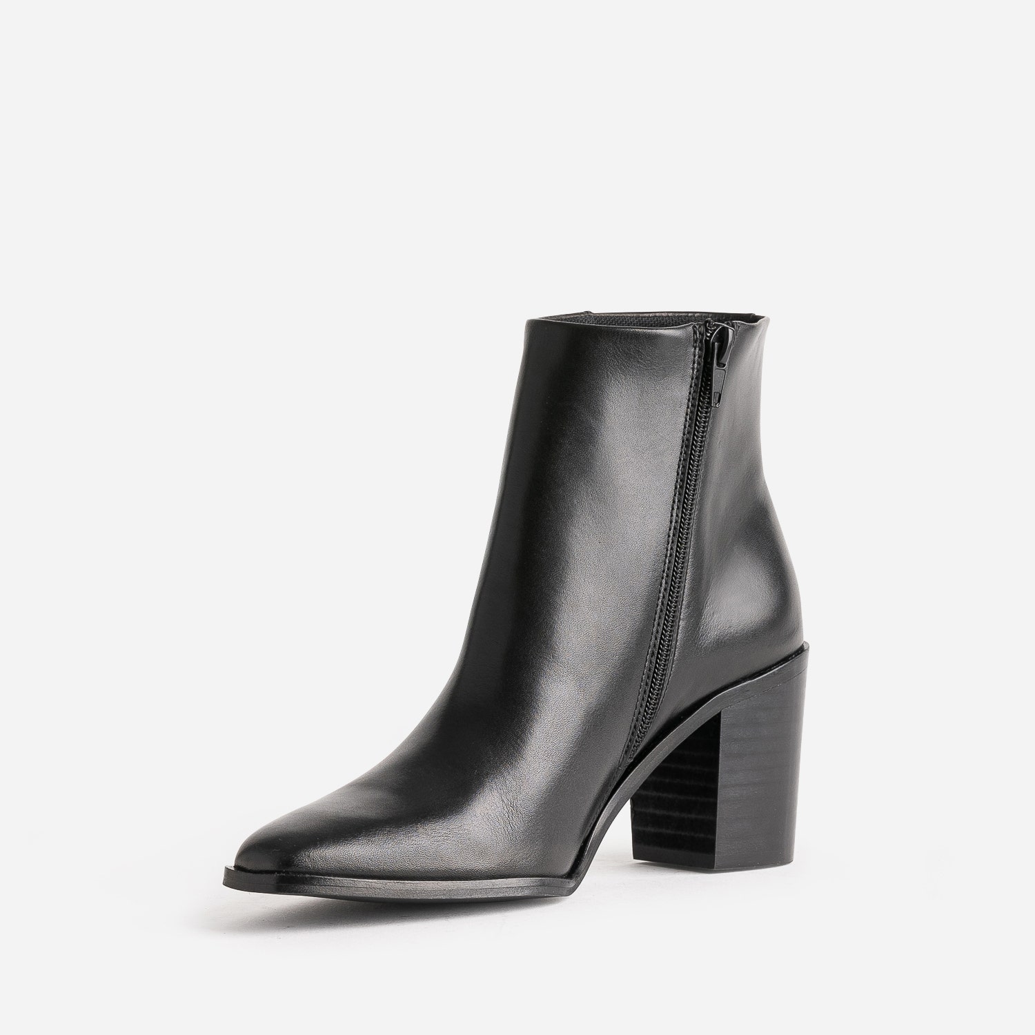 Boots TEXTO noir éco-conçu en cuir