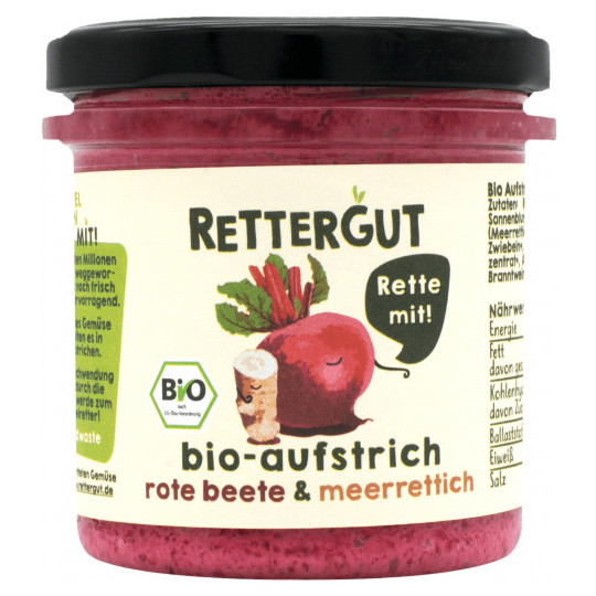 Rettergut Bio Brotaufstrich Rote Beete & Meerrettich 135G