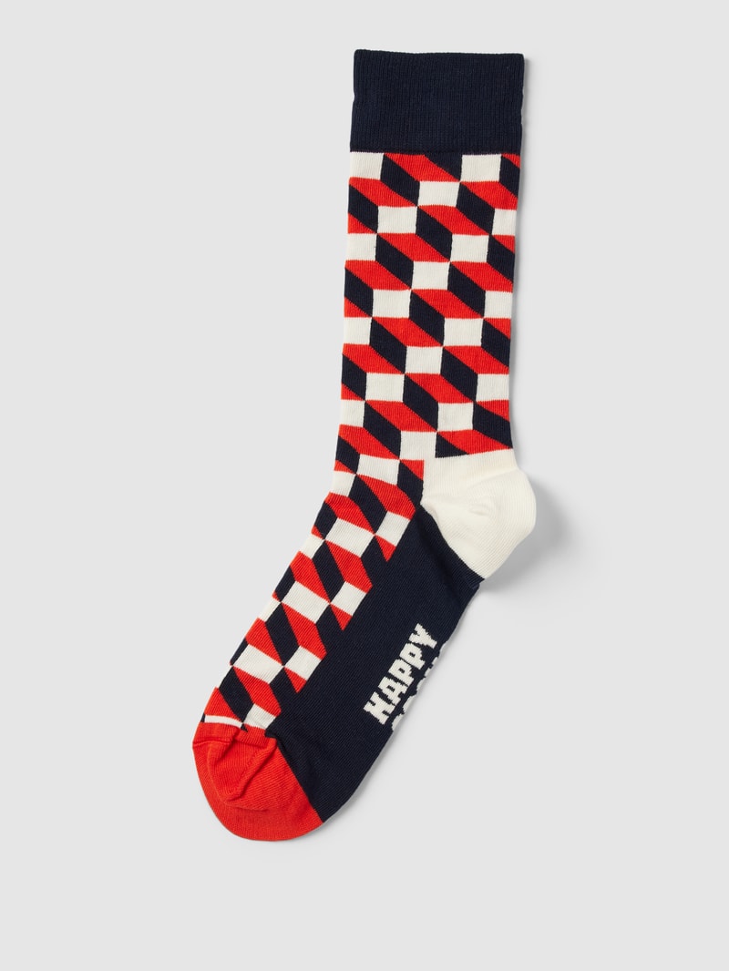 Socken mit Allover-Muster in marineblau