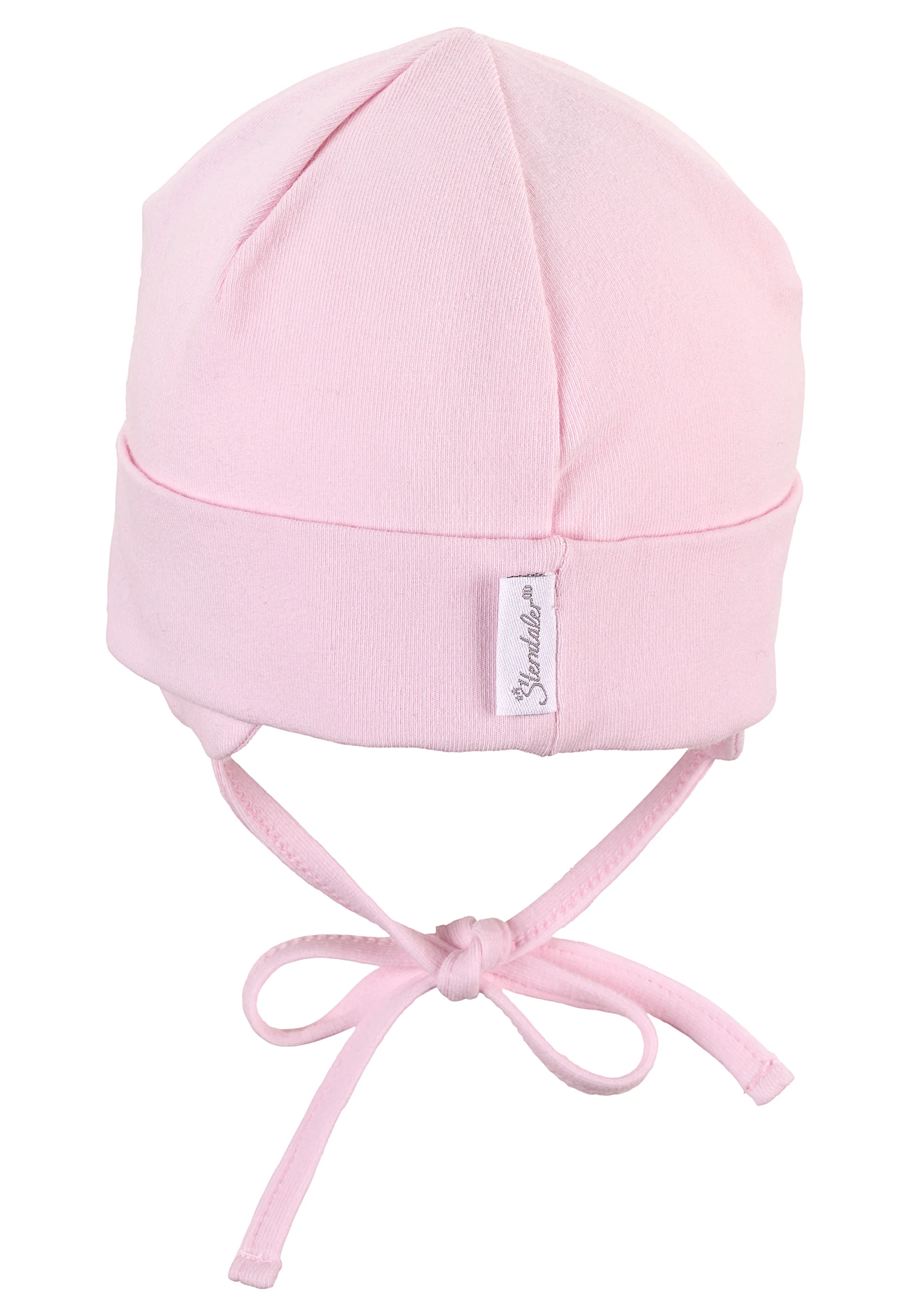 OCS Beanie aus Singlejersey Hellblau, Rosa u. Weiß