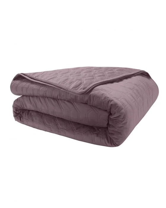 Couvre-lit matelassé velours