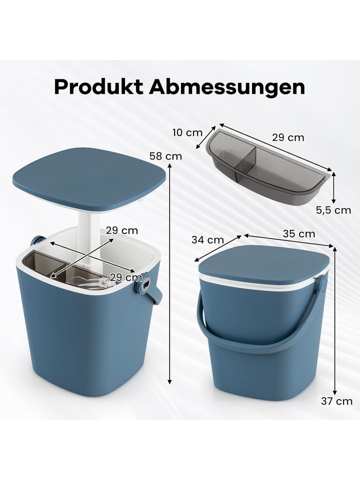 COSTWAY 3-in-1 Kühltisch Cool Bar in Blau günstig kaufen onesize