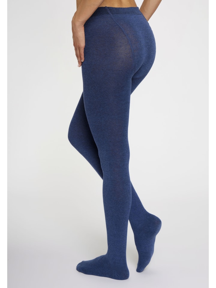 LAVANA basic Strickstrumpfhose in jeans meliert günstig kaufen