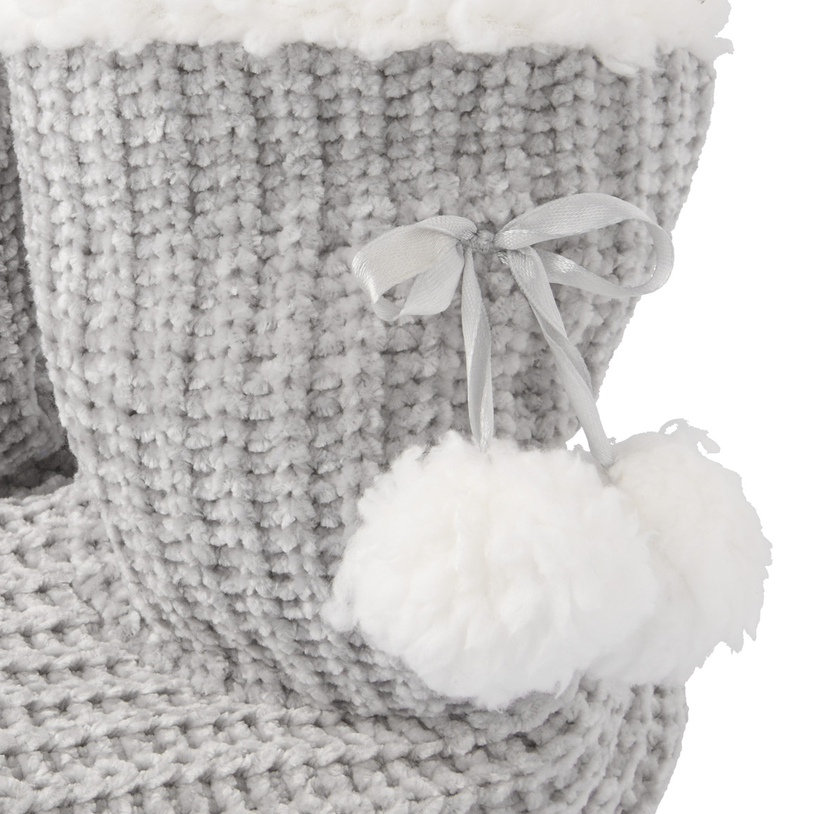 Damen Pantoffeln in Chenille-Optik