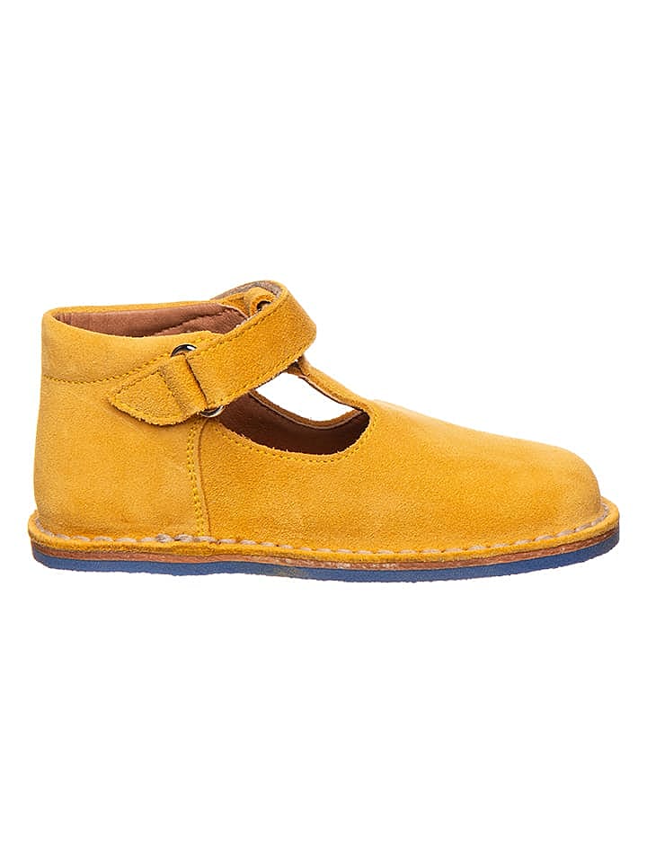 lamino Leder-Barfuß-Halbsandalen in Gelb günstig kaufen 26