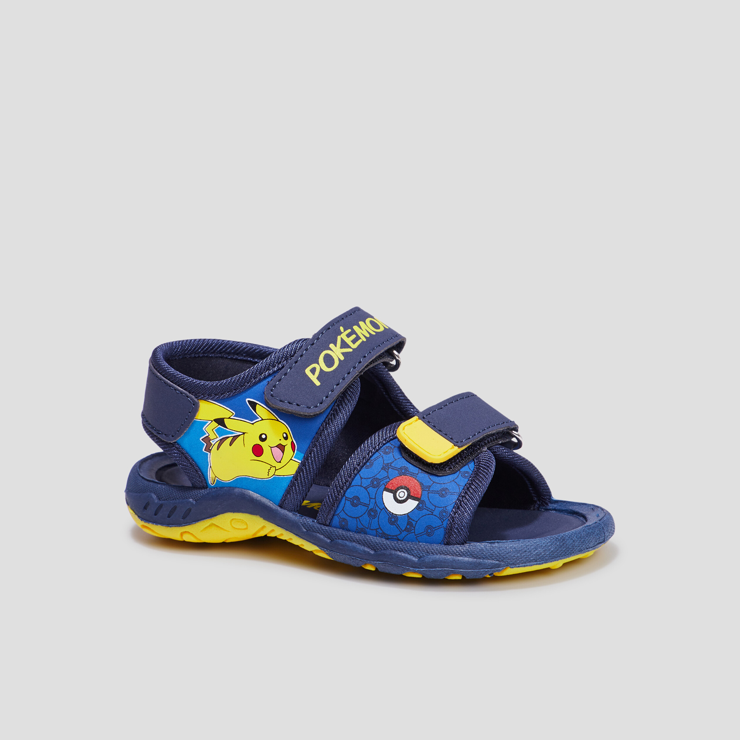 Sandales à scratchs Pokémon noir garçon | La Halle