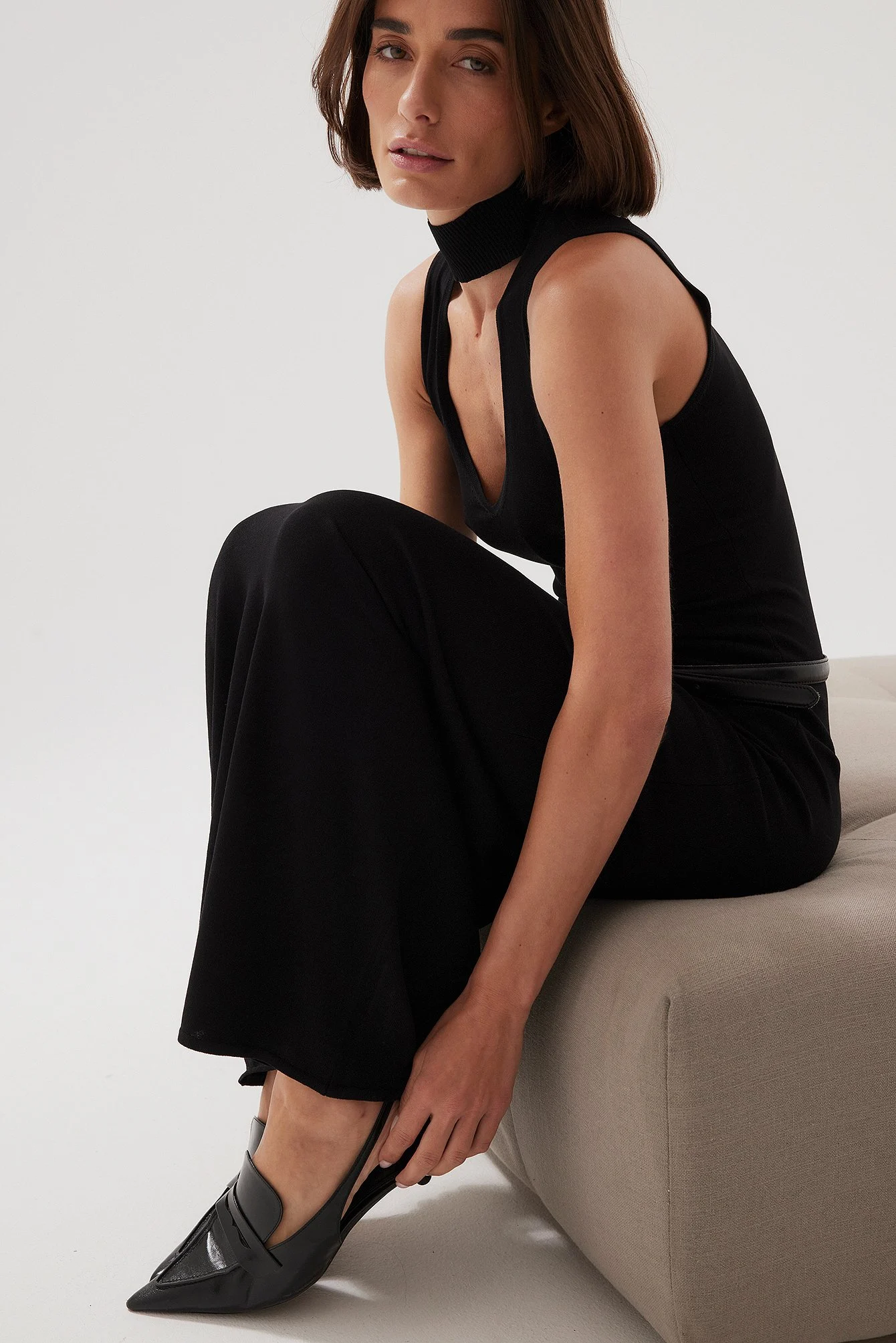 Choker Detail Maxi Dress