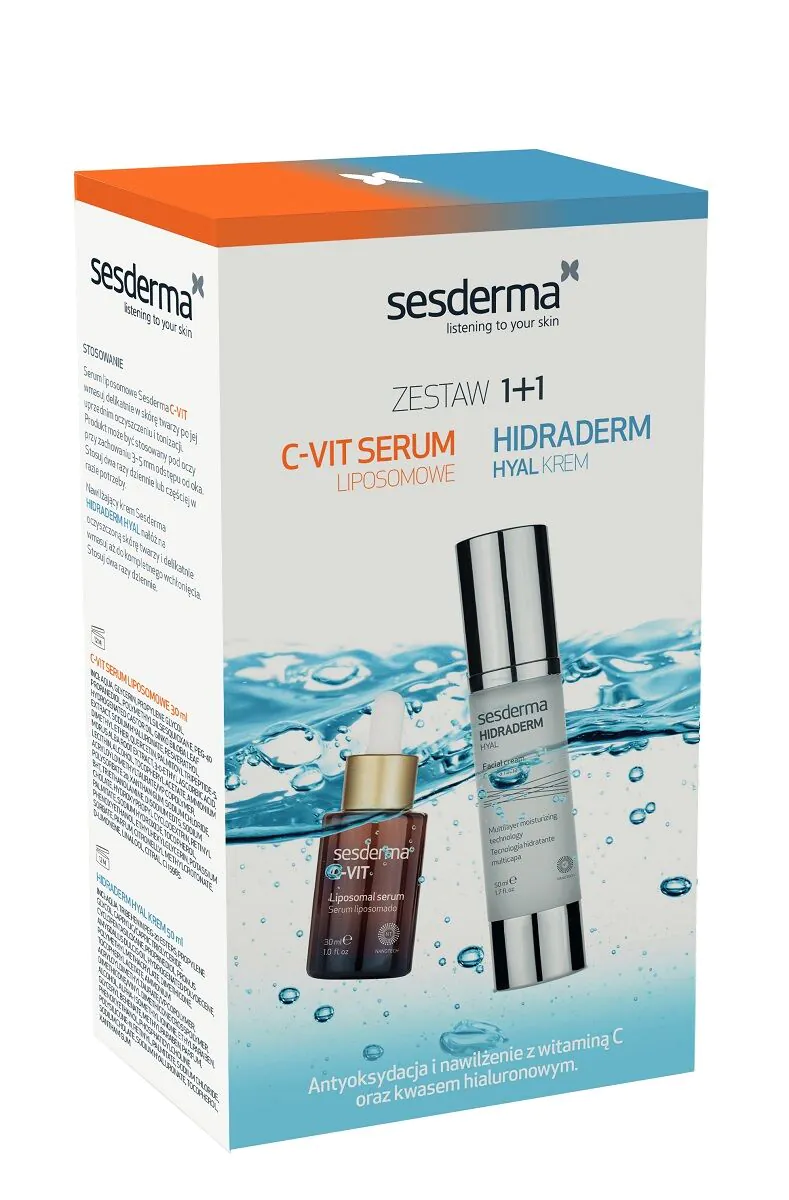 Sesderma set (C-Vit liposomalni serum 30ml + Hidraderm Hyal krema 50ml)