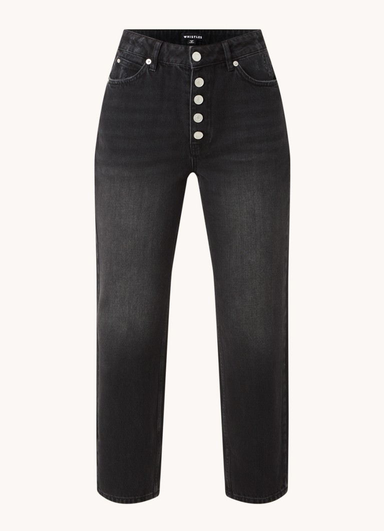 Whistles  Hollie high waist straight leg cropped jeans