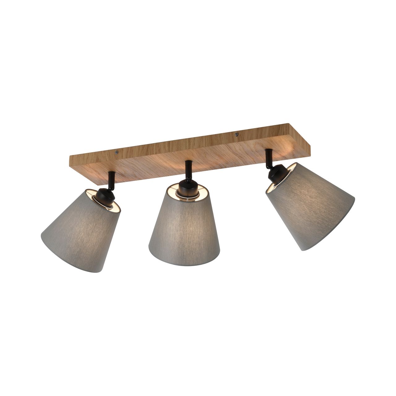JUST LIGHT Deckenleuchte GREEN MICHEL, 3x E27/40Watt max., Holz-natur
