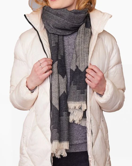 Écharpe jacquard graphique
