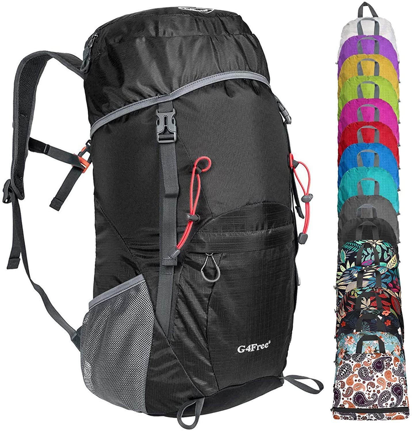 G4Free Wanderrucksack, Unisex Faltbarer Tage- Wanderrucksack, 40L