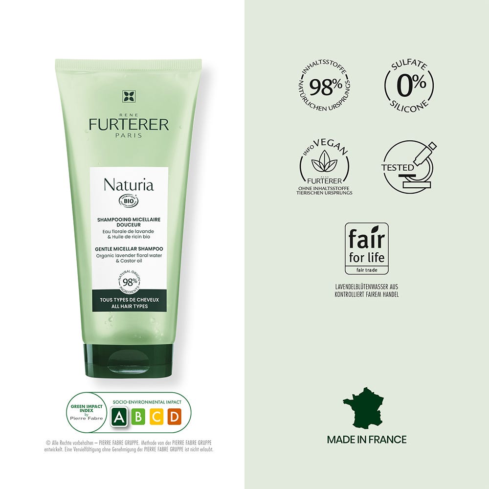 Rene Furterer Naturia Sanftes Mizellen Shampoo 200 ml