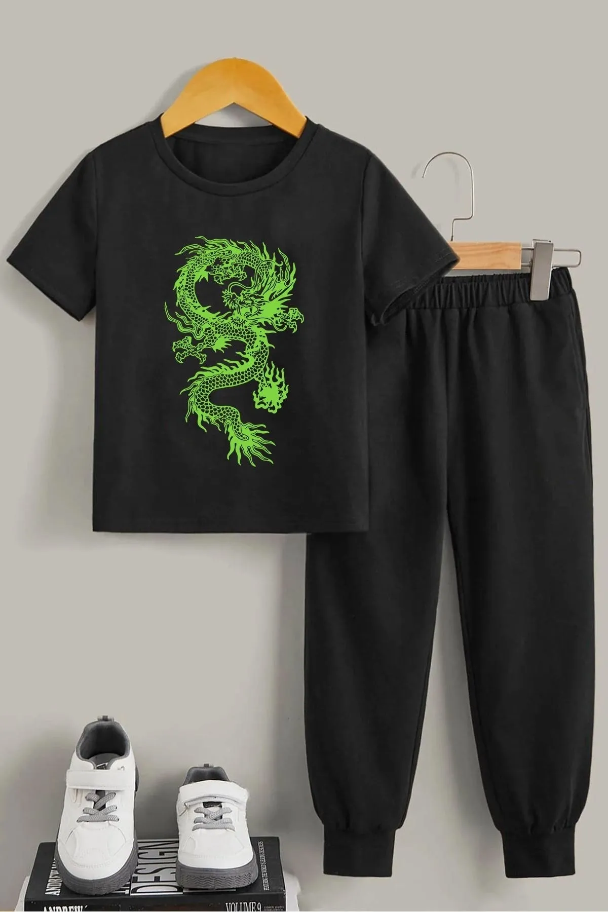 uyguntarz  Kinder-Trainingsanzug-Set „Chinese Dragon Bottom – Top“.