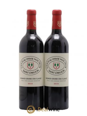 Château Pavie Macquin 1er Grand Cru Classé B  2016 - Lot de 2 Bouteilles