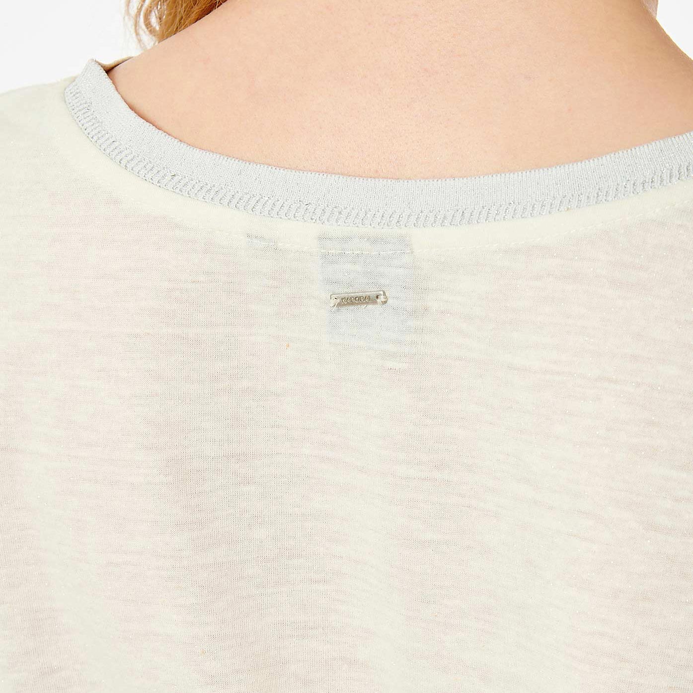 JAIME  T-shirt blanc pailleté Femme