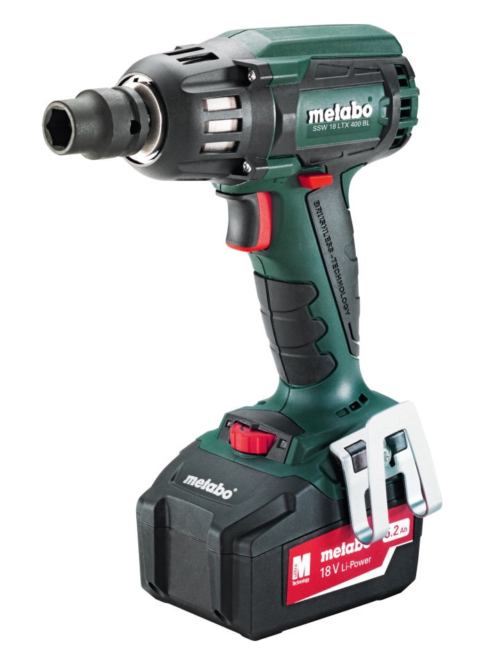 Metabo 602205650 SSW18LTX 400 BL Ασύρματο Κρουστικό Κλειδί 18V 5.2Ah Li-Ion Χωρίς Ψήκτρες