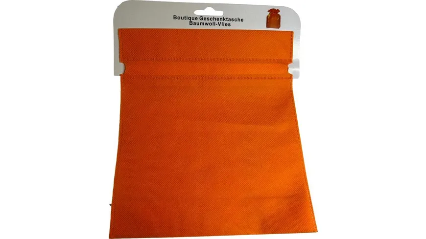 BOCK Geschenktüte Non-Woven gross orange 35 x 27cm