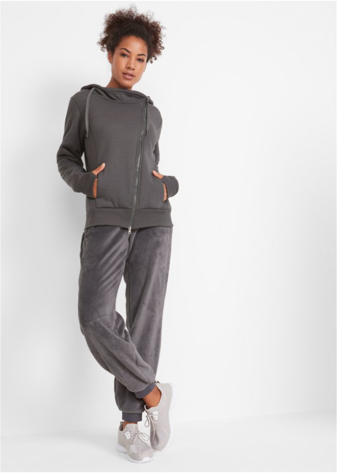 Fleece Jogginghose mit Bündchen