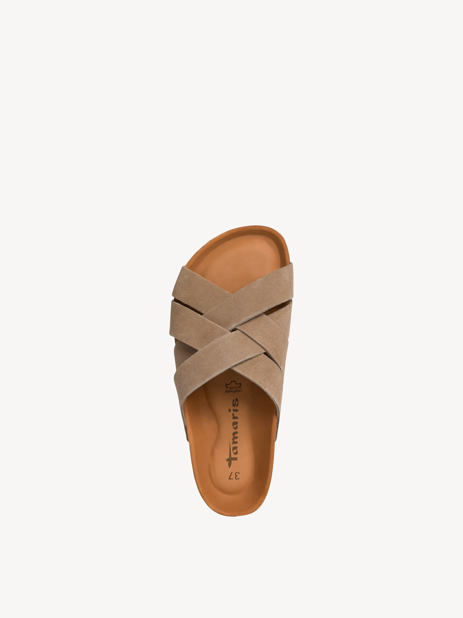 Mule en cuir - beige
